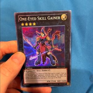 Yugioh Card One Eyed Skill Gainer Light Type Monster 1st Edition Shiny 1996NWOTS